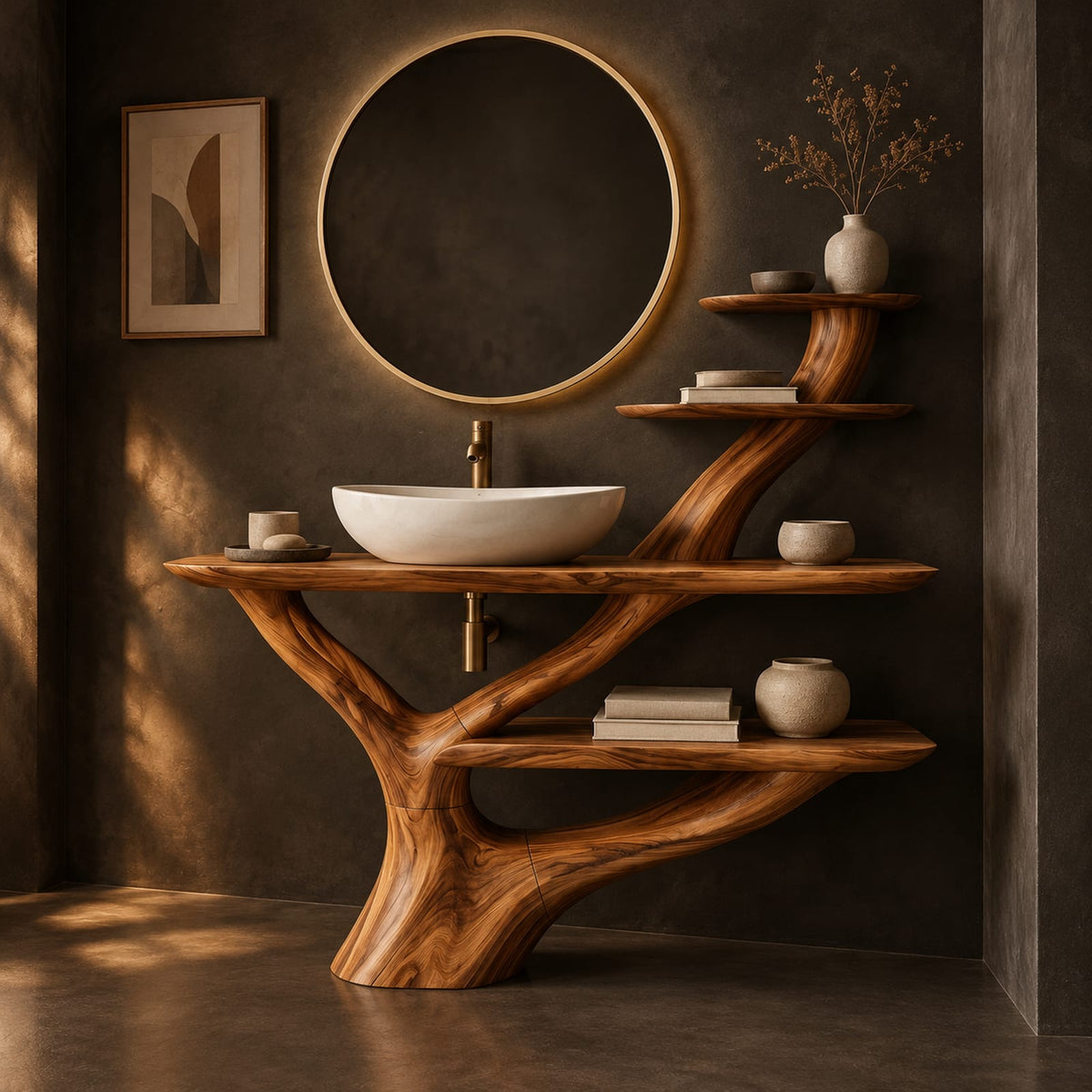 Natural wood grain detail