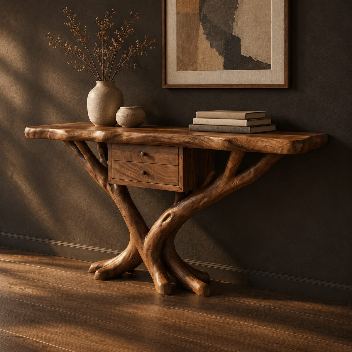 Natural wood grain detail
