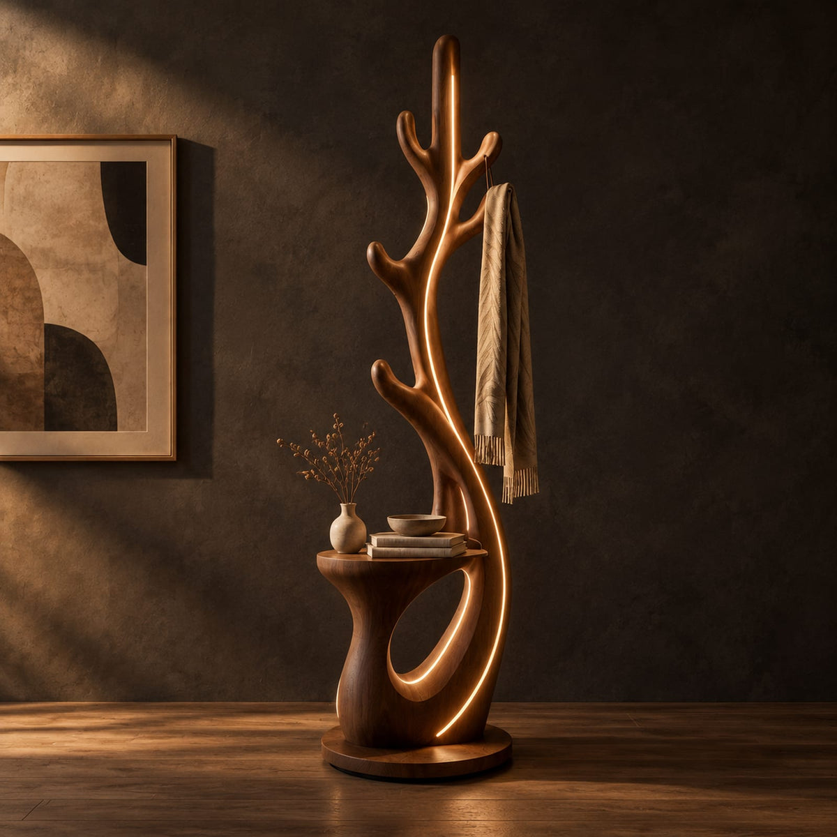 Natural wood grain detail