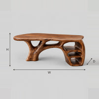 Branching Leg Desk With Open Side Shelves For Home Office dimension diagram with width, height and depth