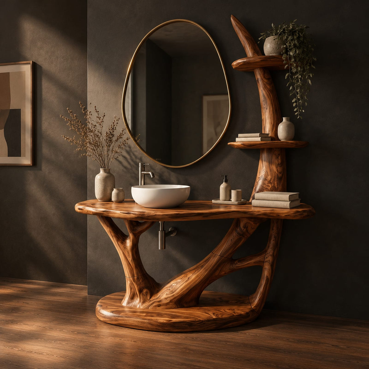 Natural wood grain detail