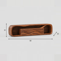 Capsule TV Stand With Wave Carved Center Panels dimension diagram with width, height and depth