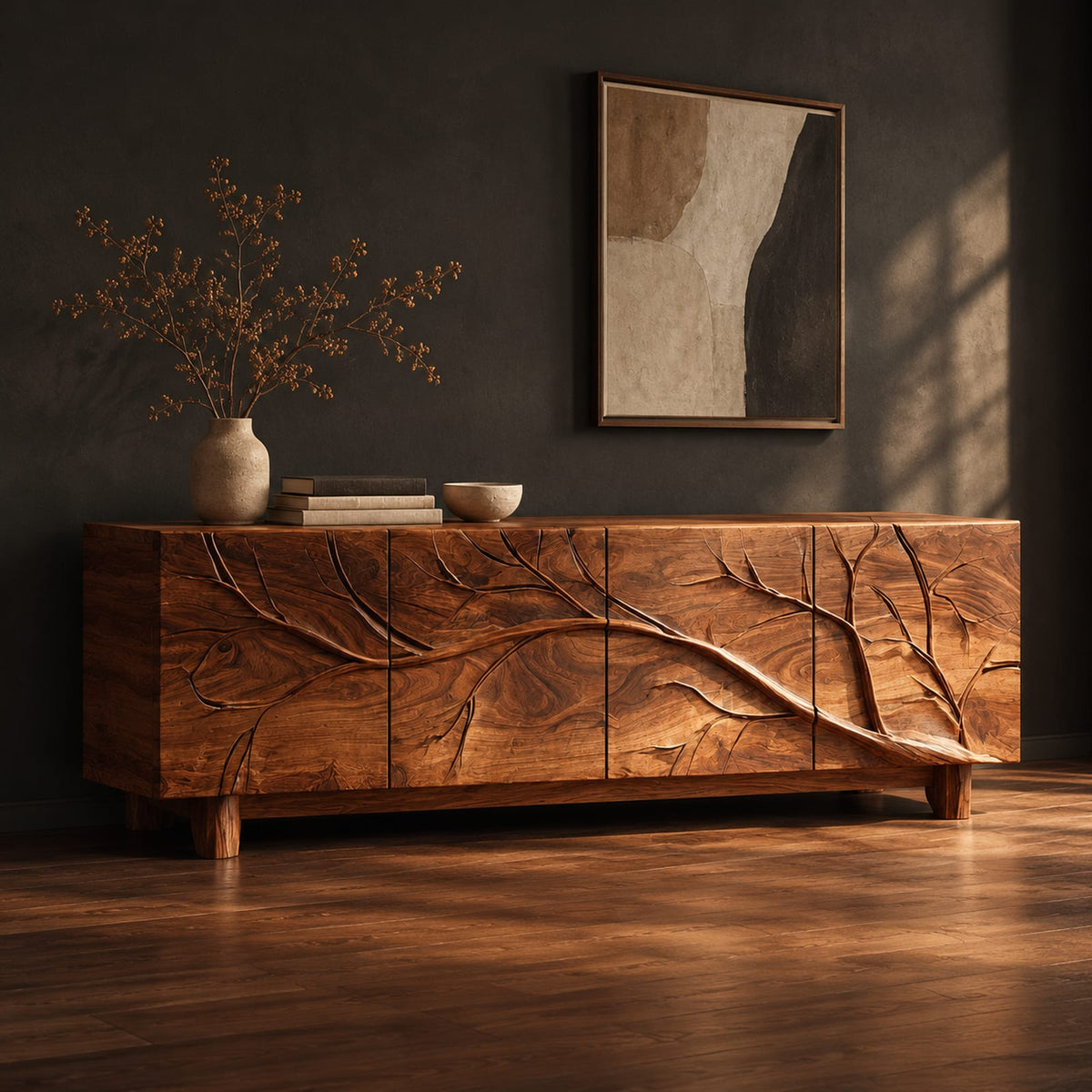 Natural wood grain detail