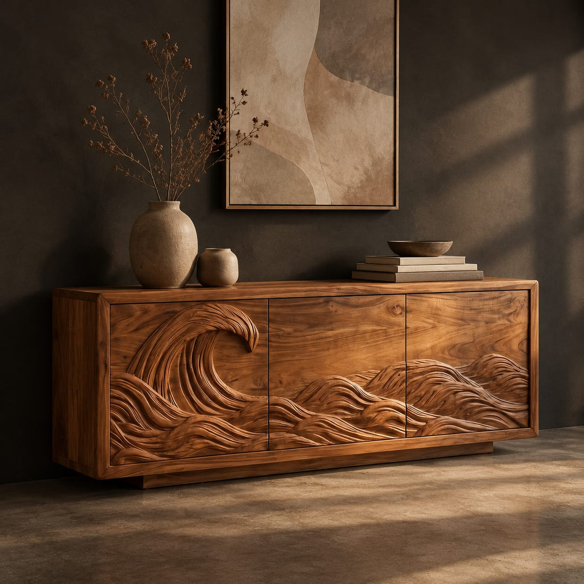 Natural wood grain detail