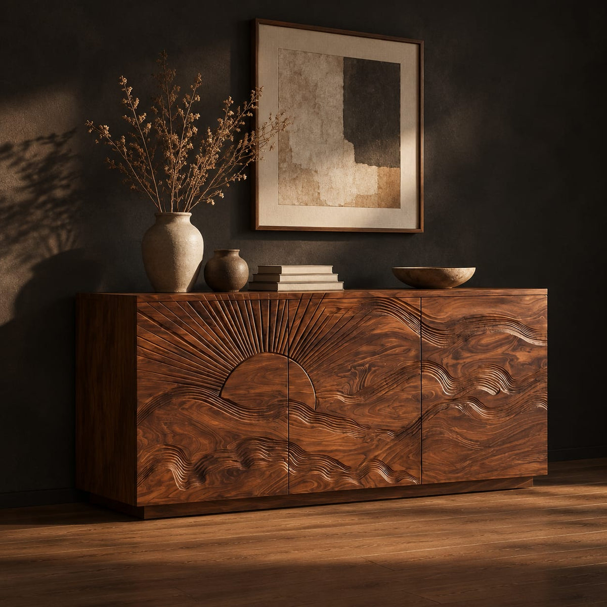 Natural wood grain detail
