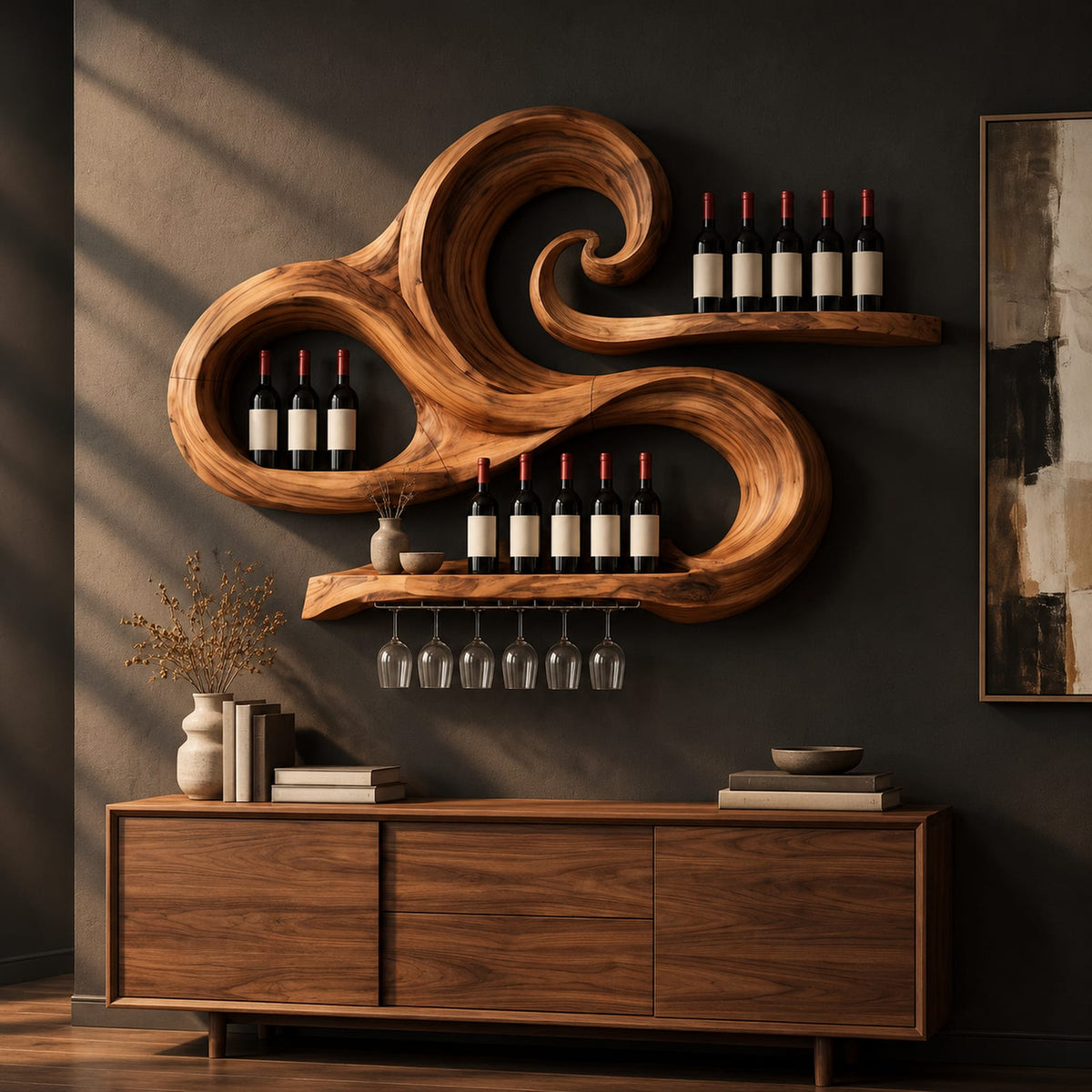 Natural wood grain detail