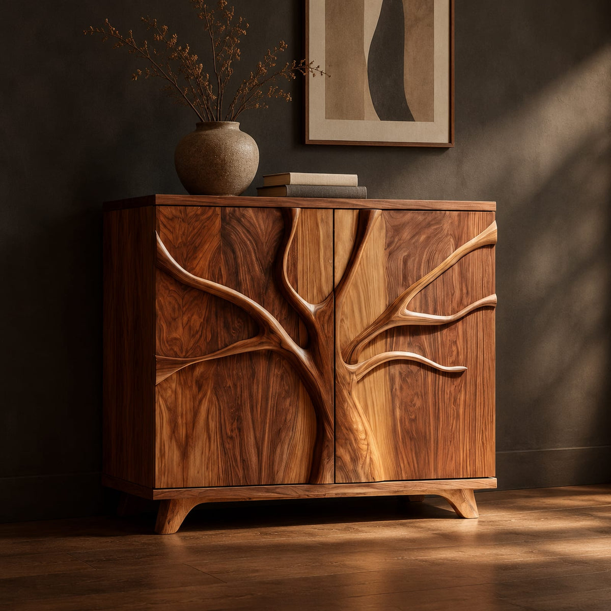 Natural wood grain detail
