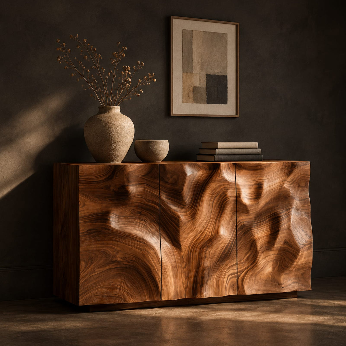 Natural wood grain detail