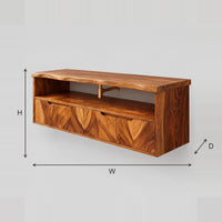 Chevron Grain Bathroom Vanity With Open Shelf Above The Fronts dimension diagram with width, height and depth