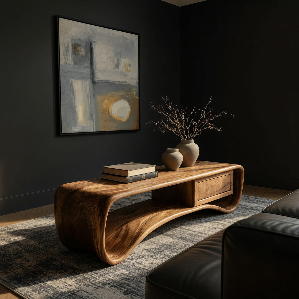 Natural wood grain detail