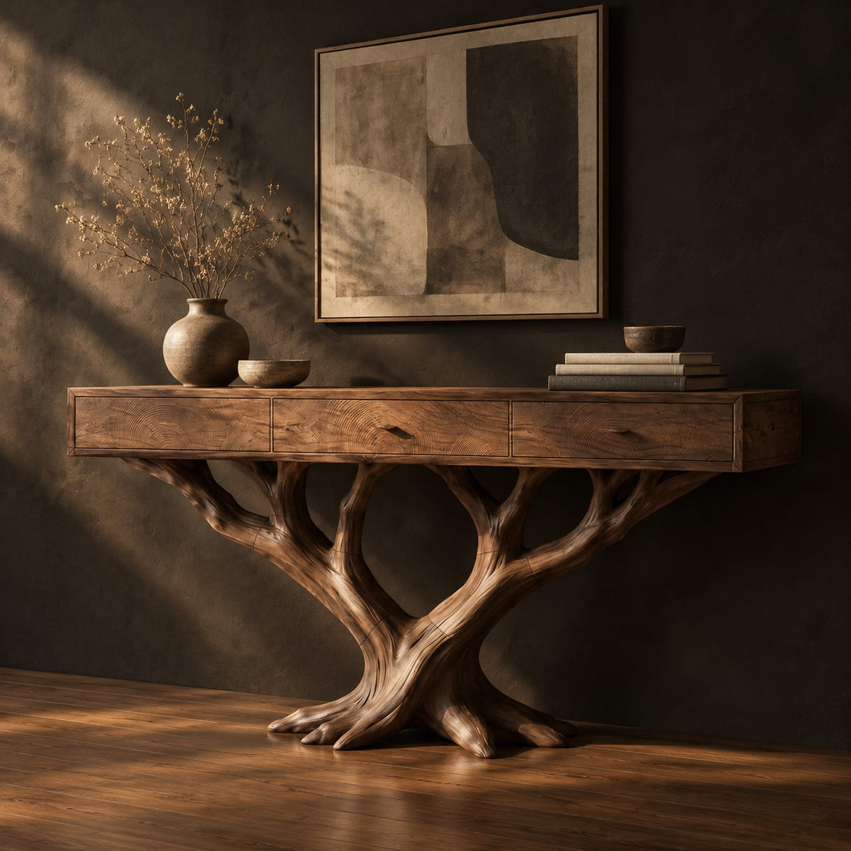 Natural wood grain detail