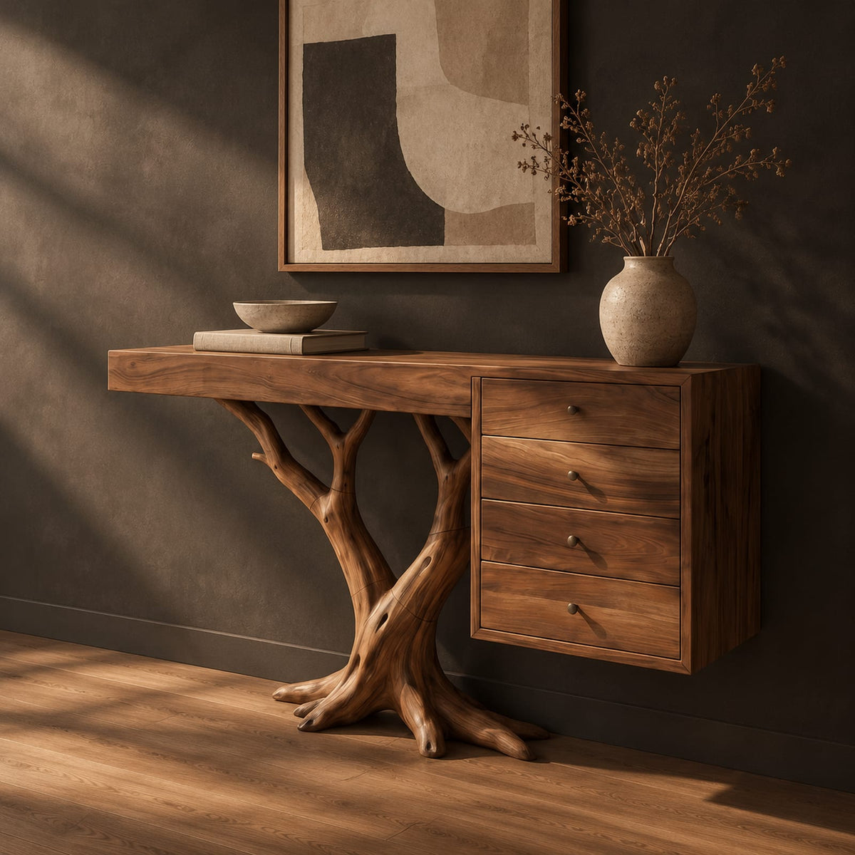 Natural wood grain detail