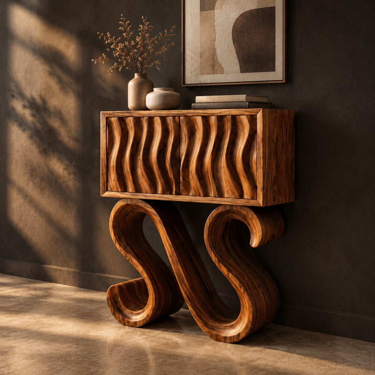 Natural wood grain detail