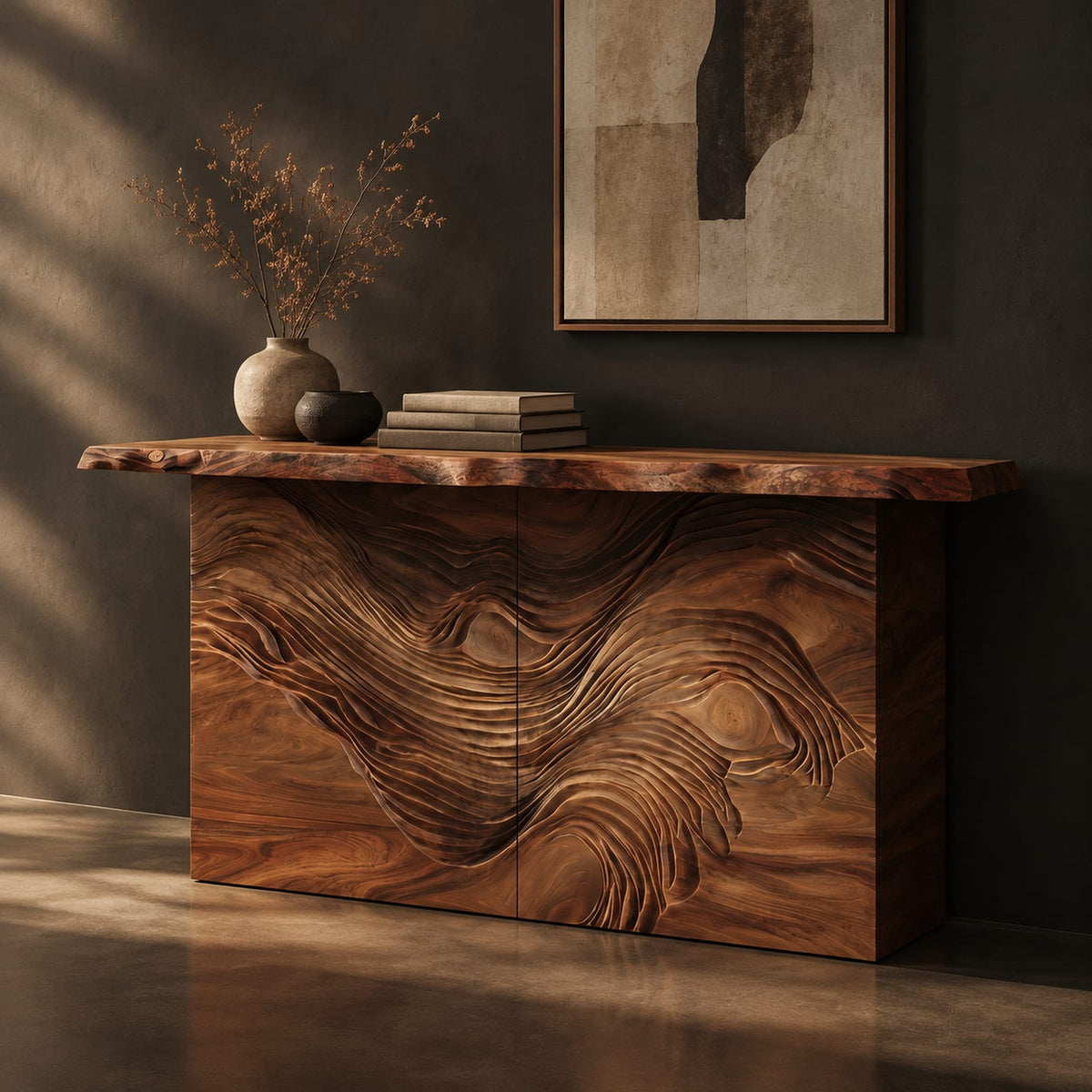 Natural wood grain detail