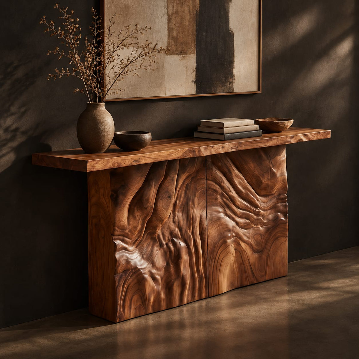 Natural wood grain detail