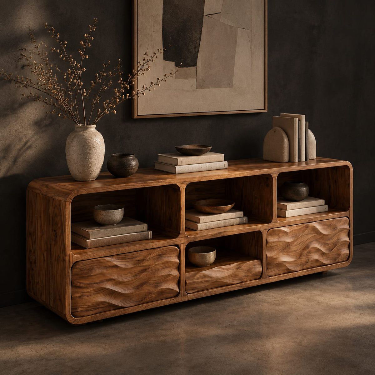 Natural wood grain detail