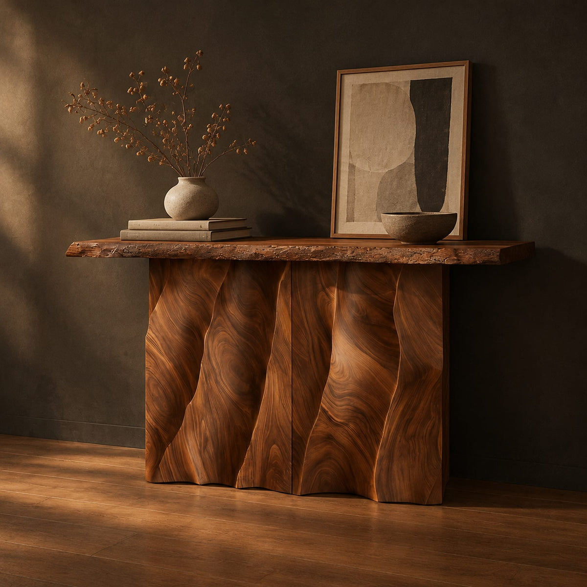 Natural wood grain detail