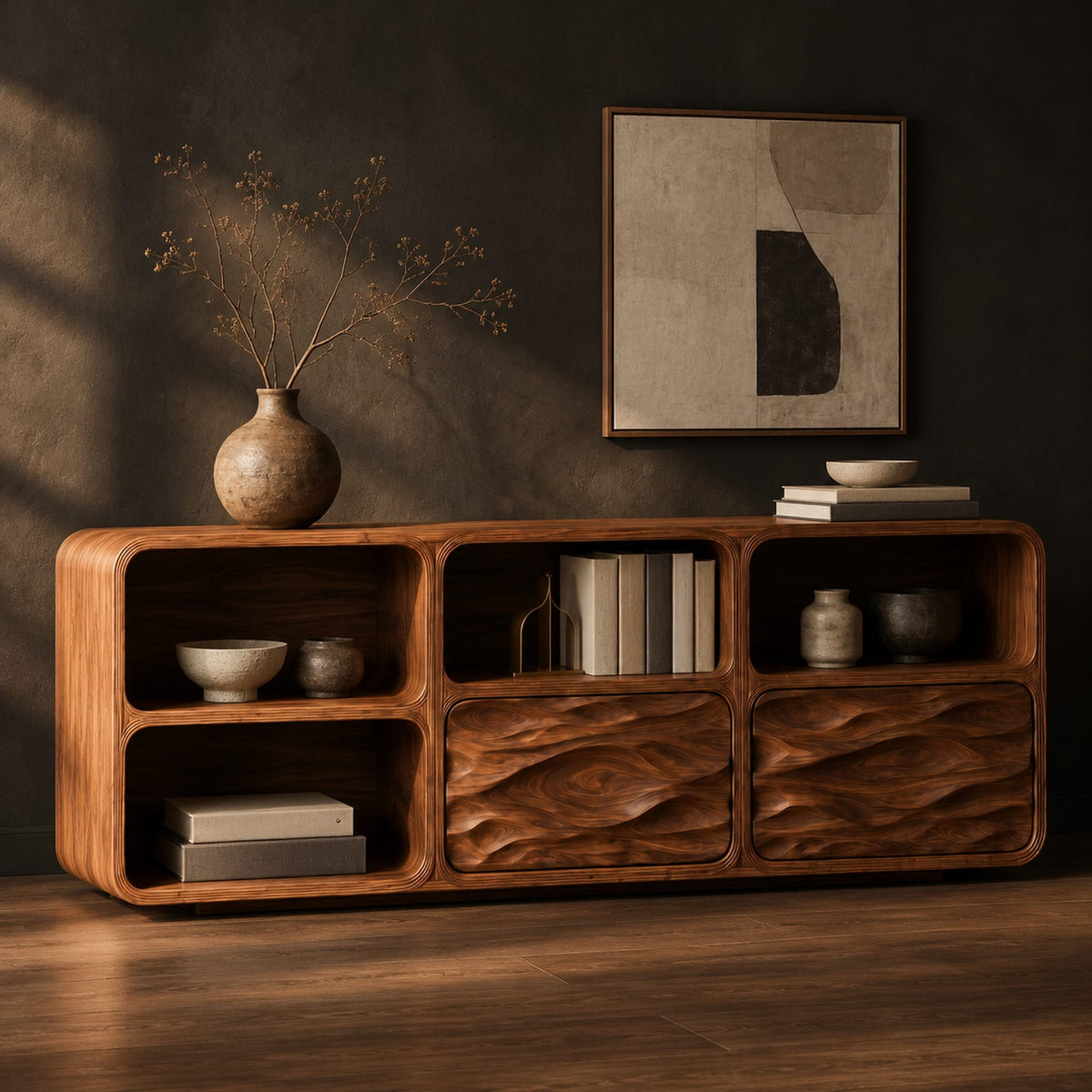Natural wood grain detail