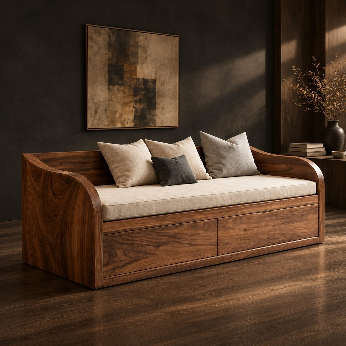 Natural wood grain detail