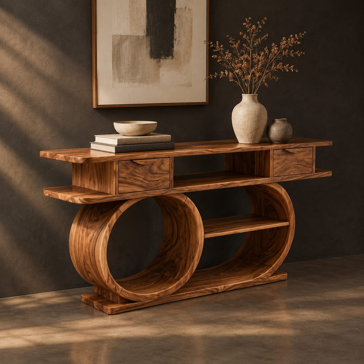 Natural wood grain detail