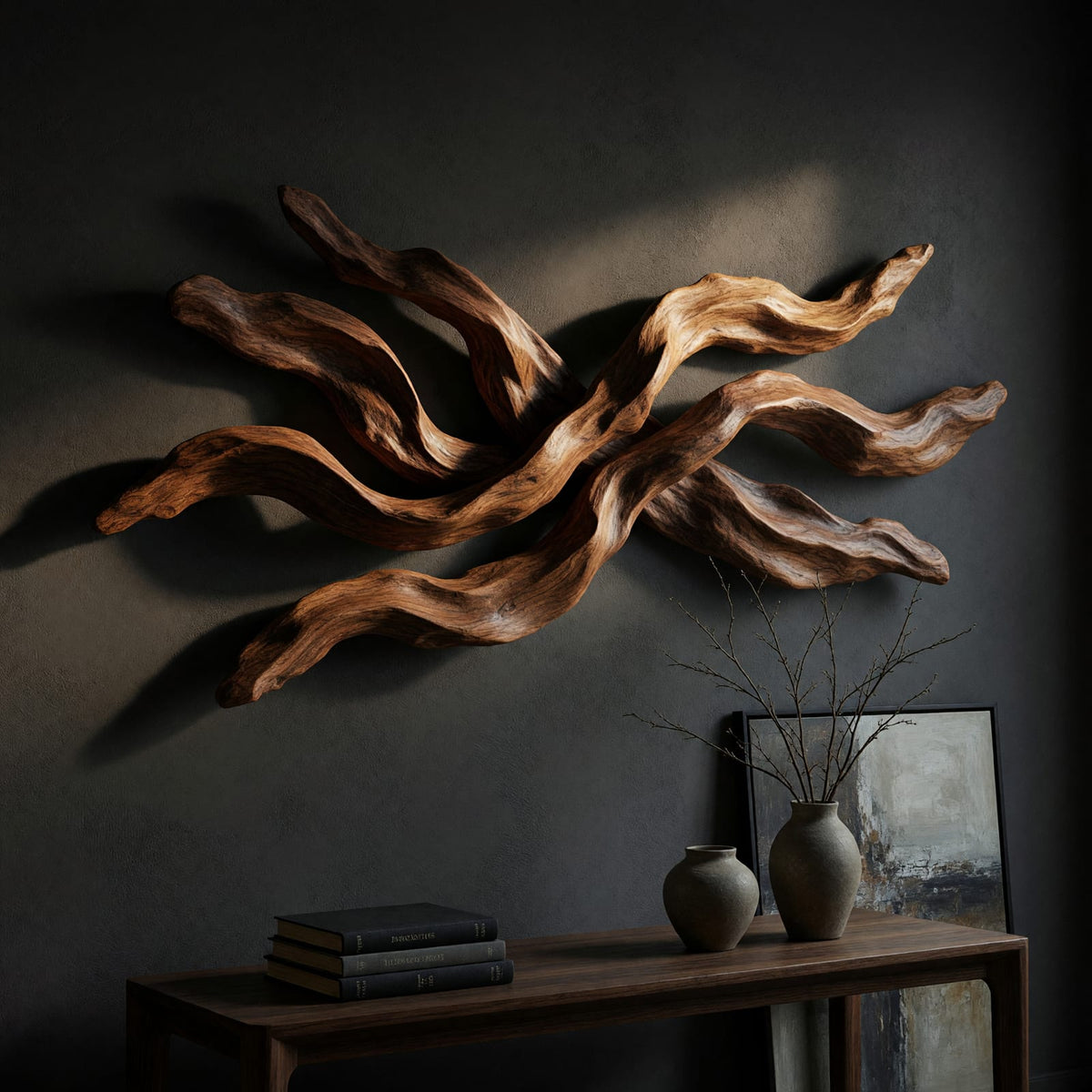 Natural wood grain detail