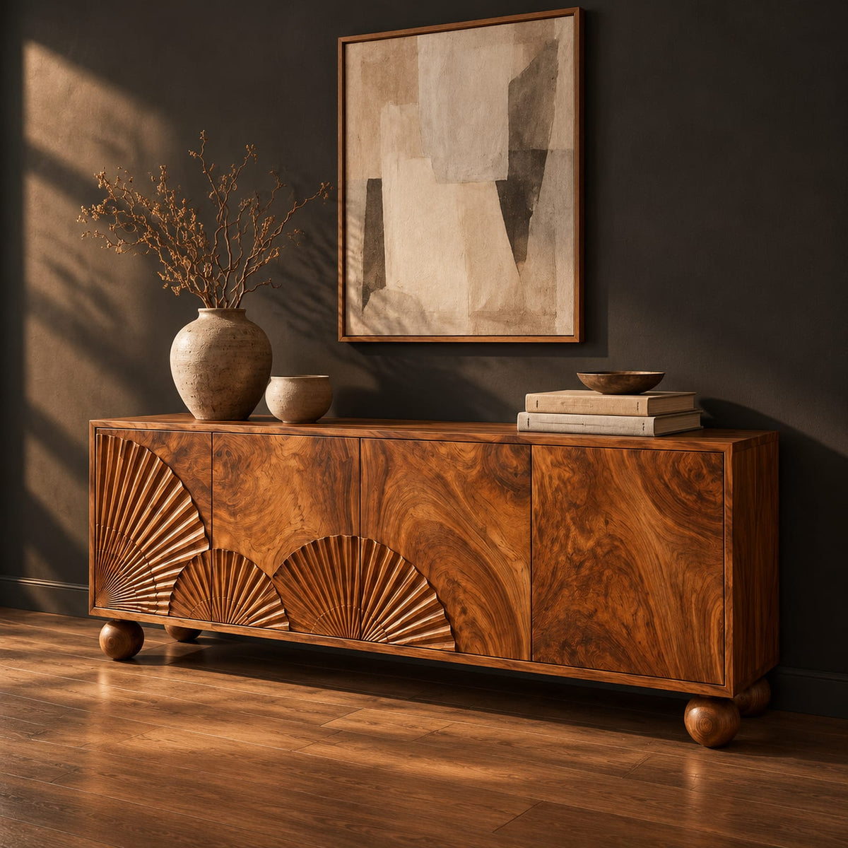 Natural wood grain detail