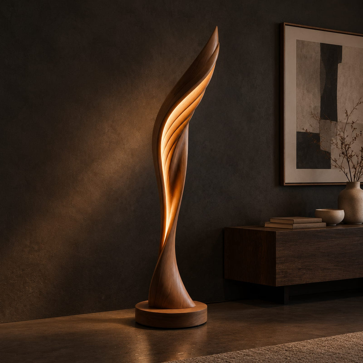 Natural wood grain detail