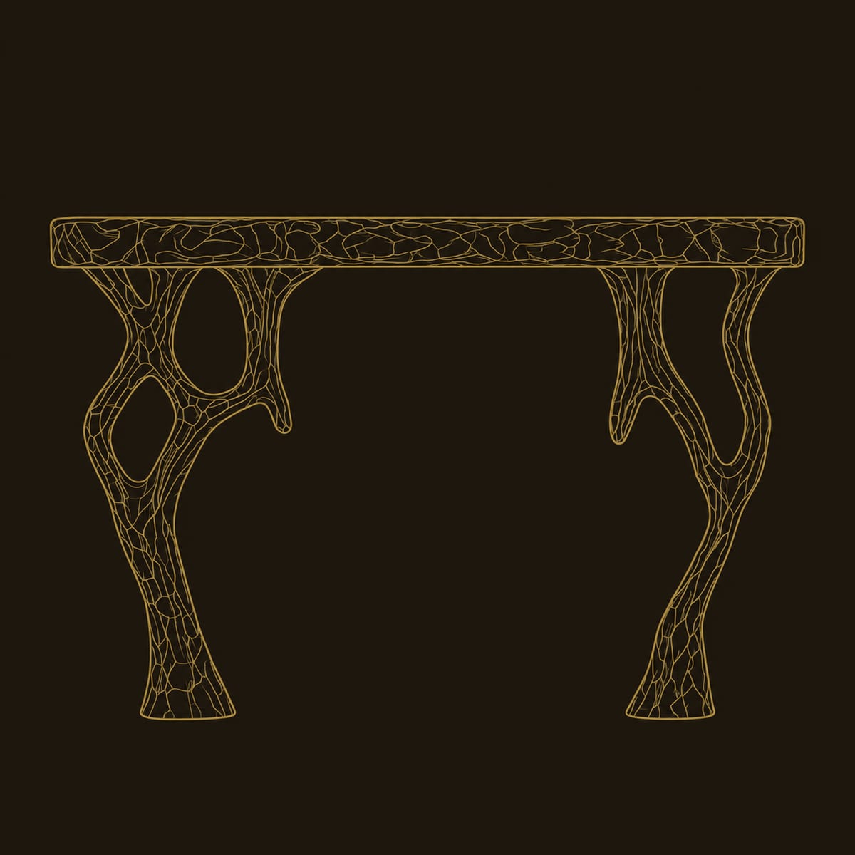 Fireplace Mantel With Carved Top Slab And Twisted Branch Legs dimension diagram