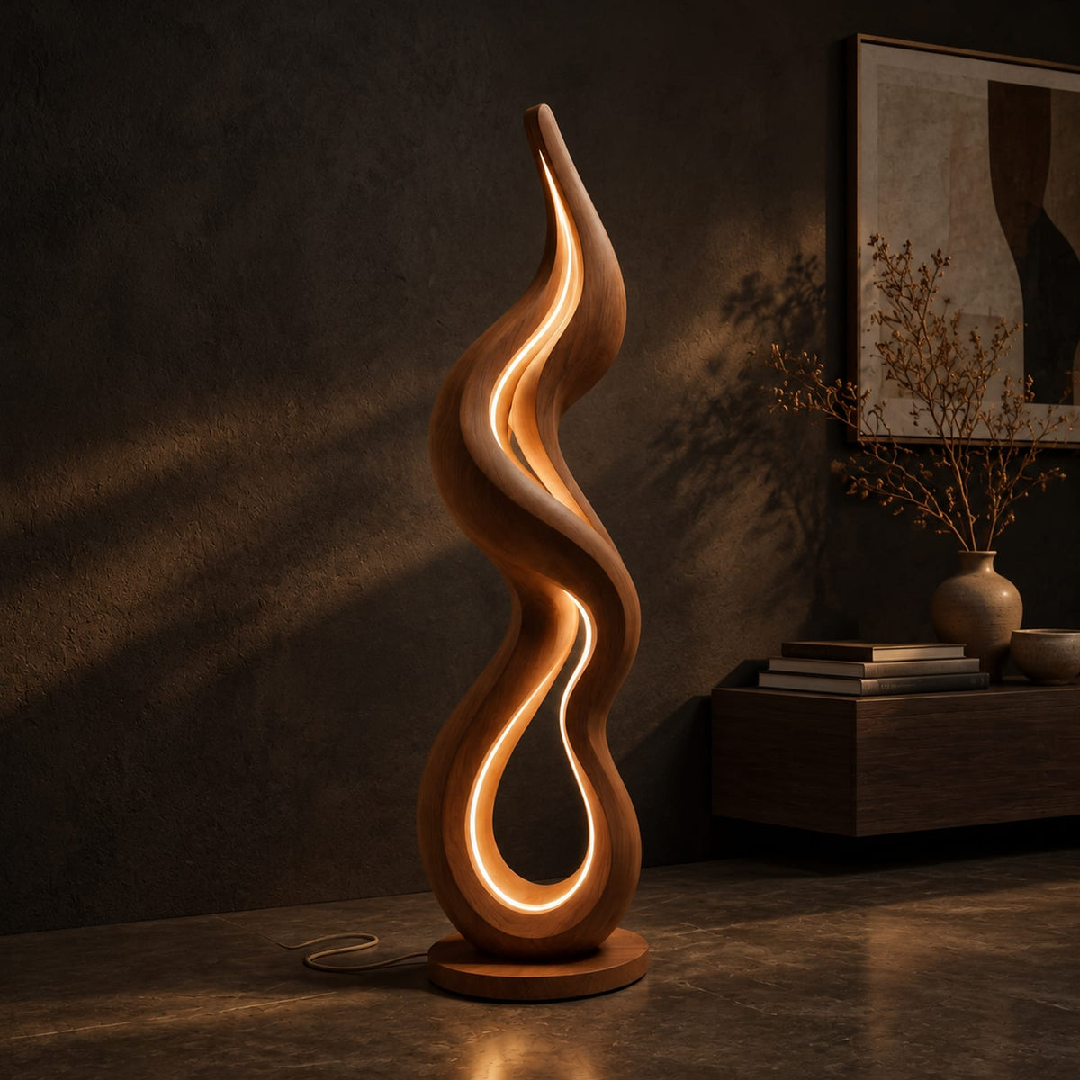 Natural wood grain detail