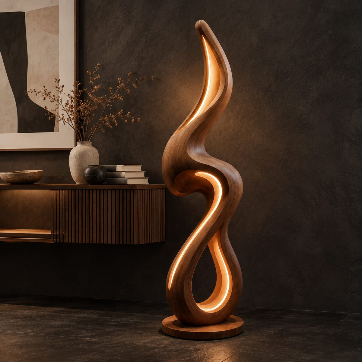 Natural wood grain detail