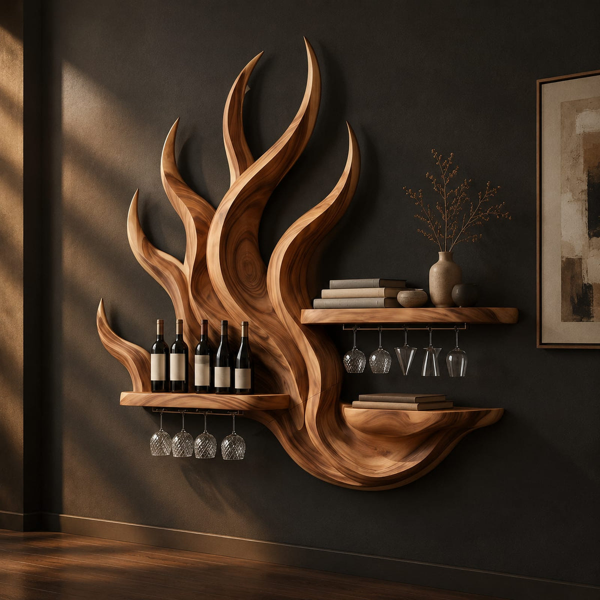 Natural wood grain detail