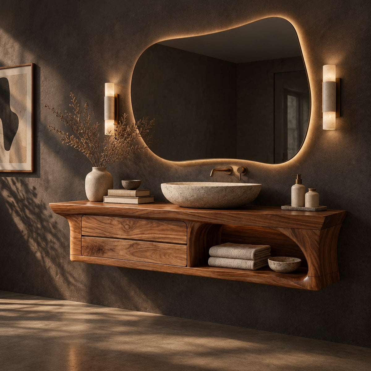 Natural wood grain detail