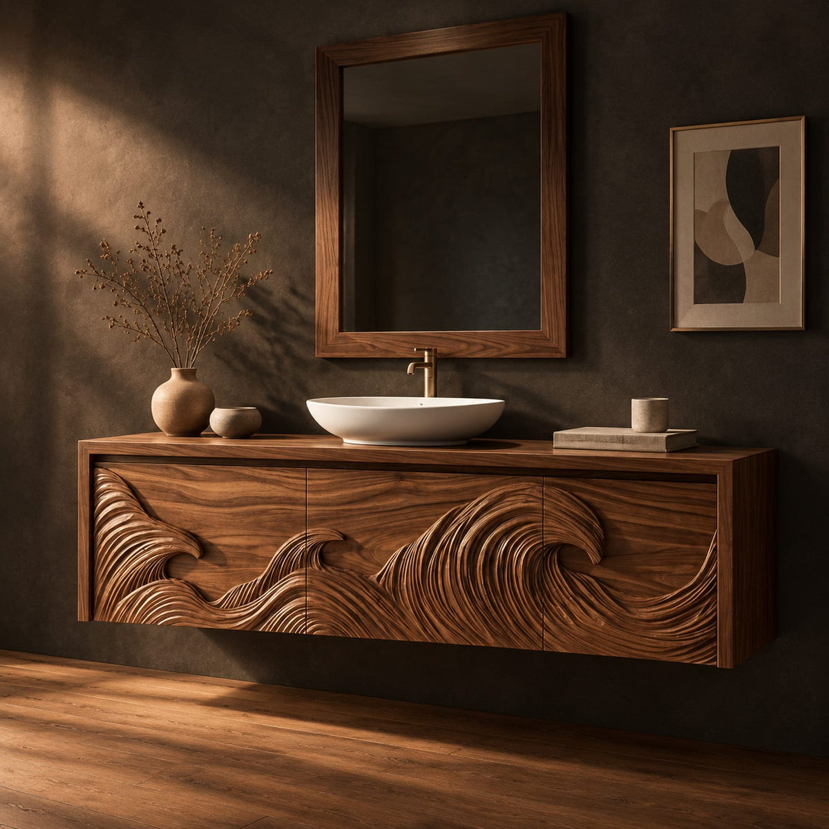 Natural wood grain detail