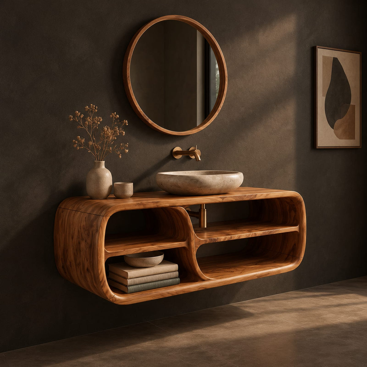 Natural wood grain detail