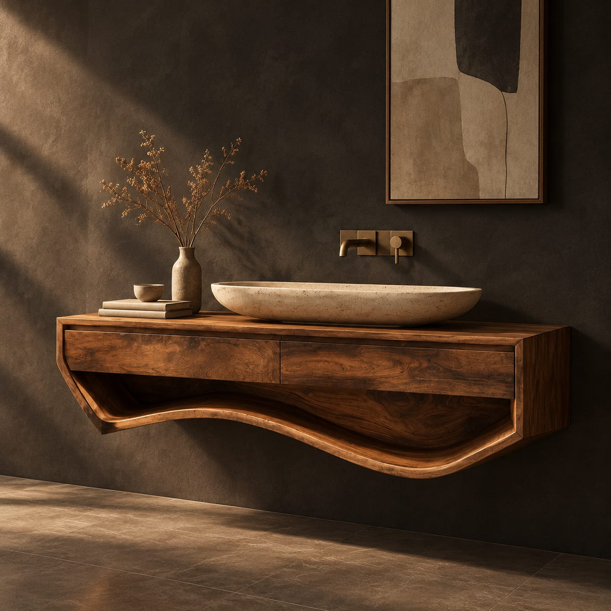 Natural wood grain detail