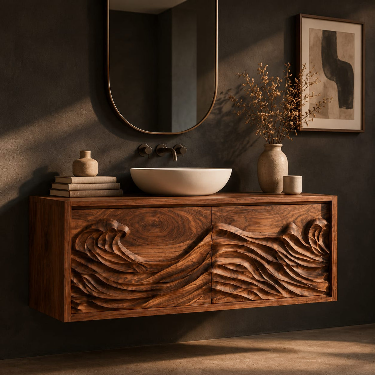 Natural wood grain detail