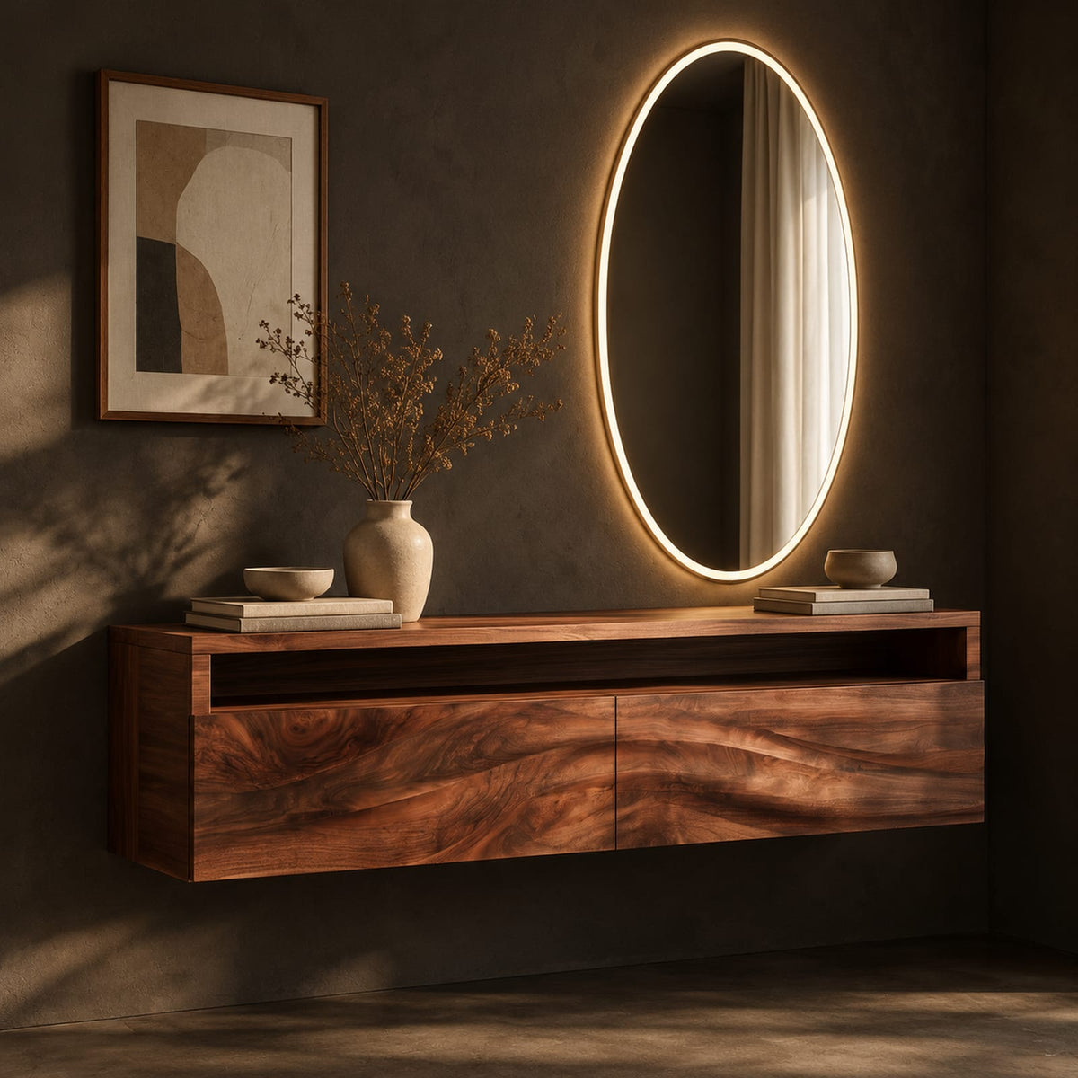 Natural wood grain detail