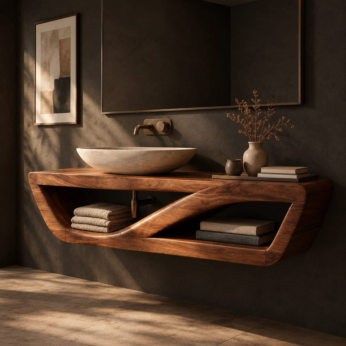 Natural wood grain detail