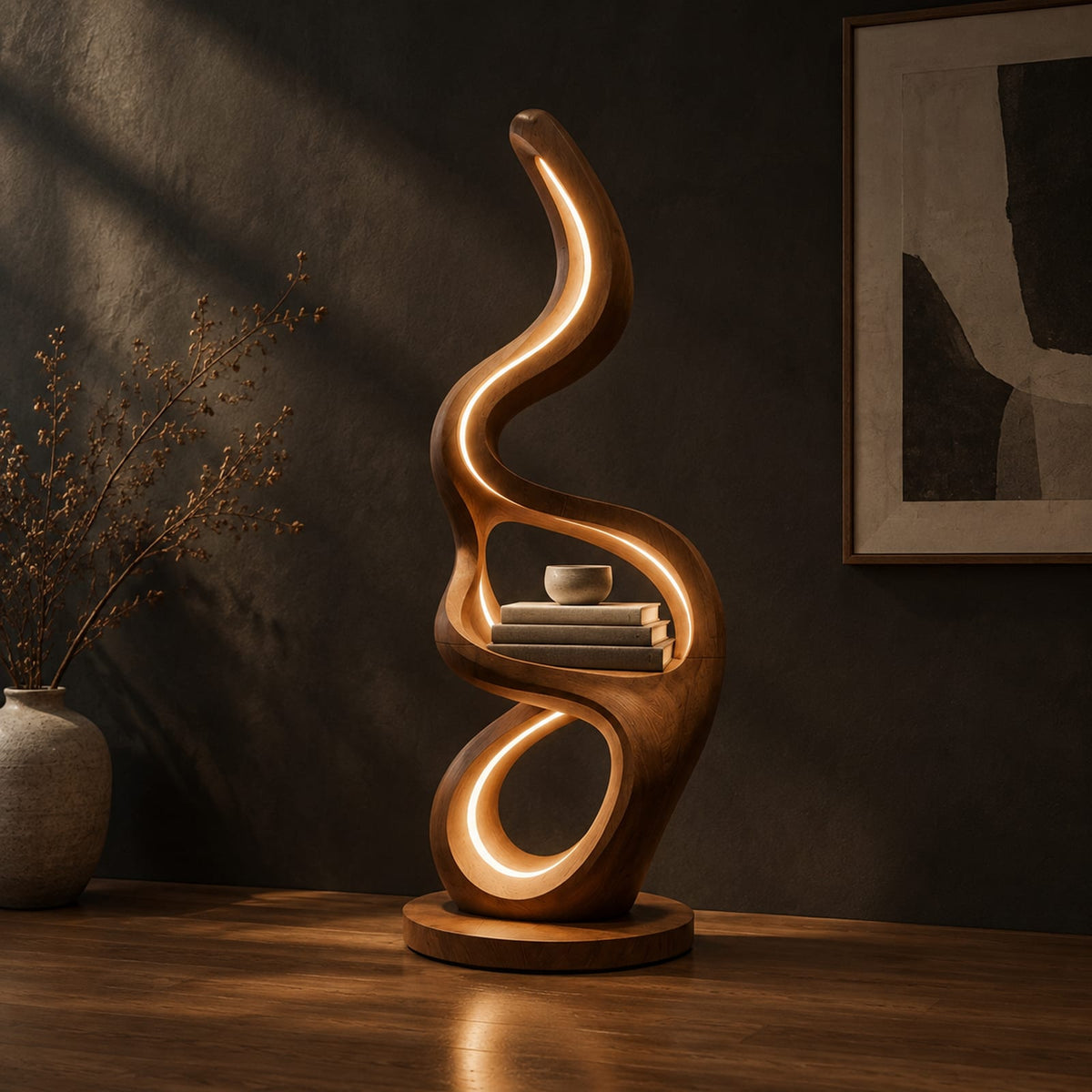 Natural wood grain detail