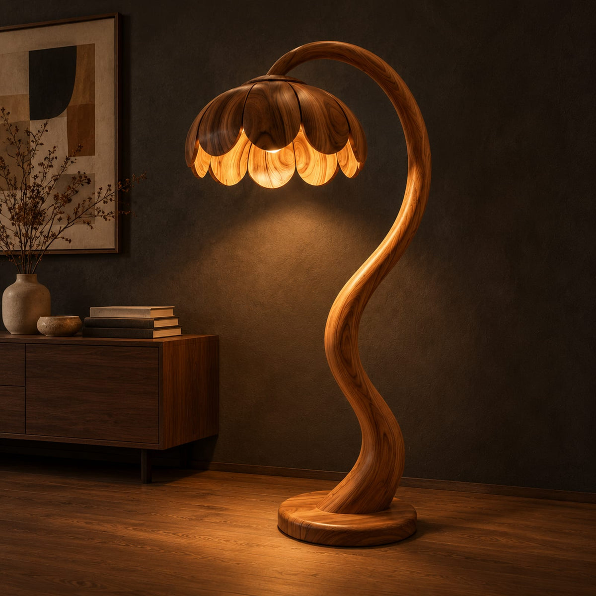 Natural wood grain detail