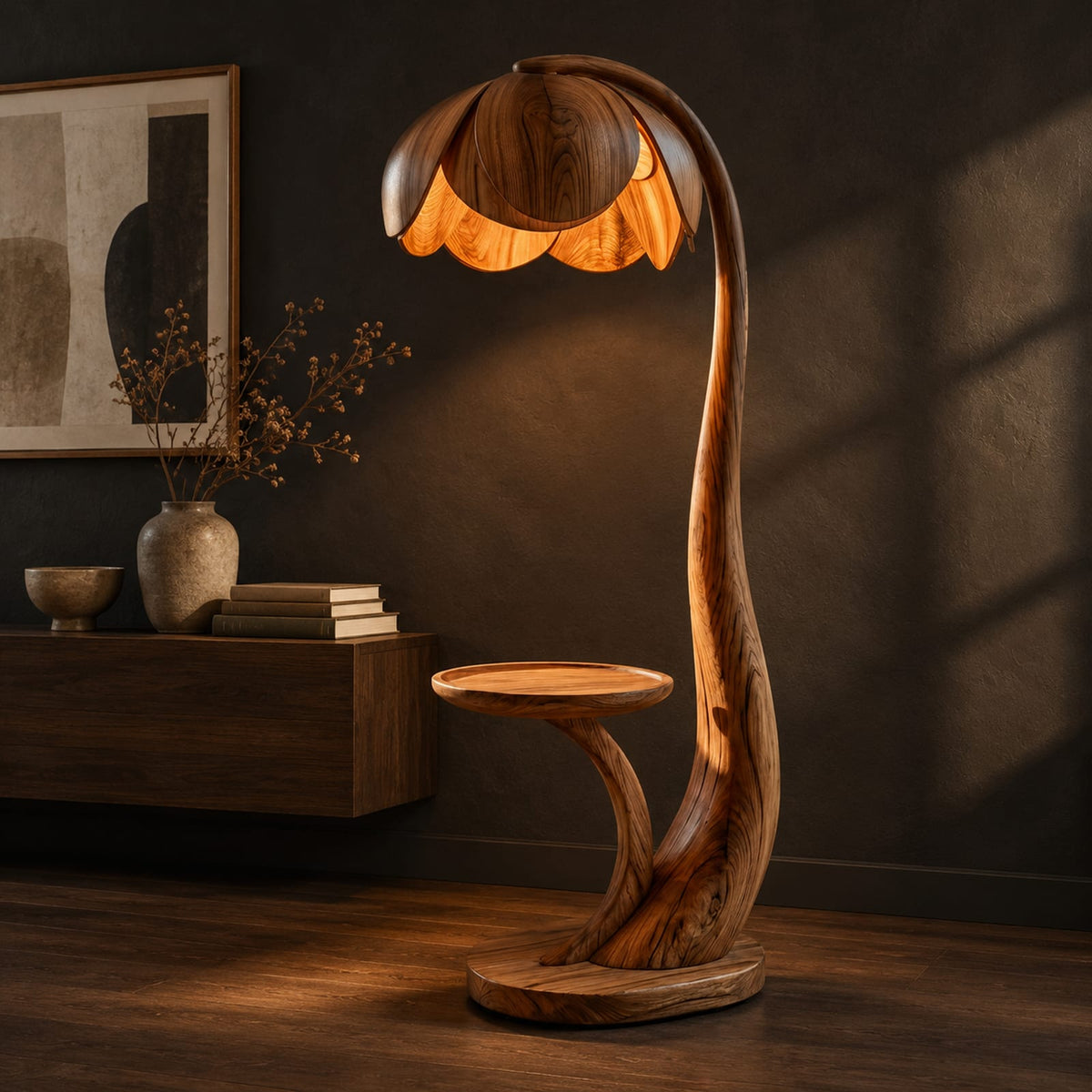 Natural wood grain detail