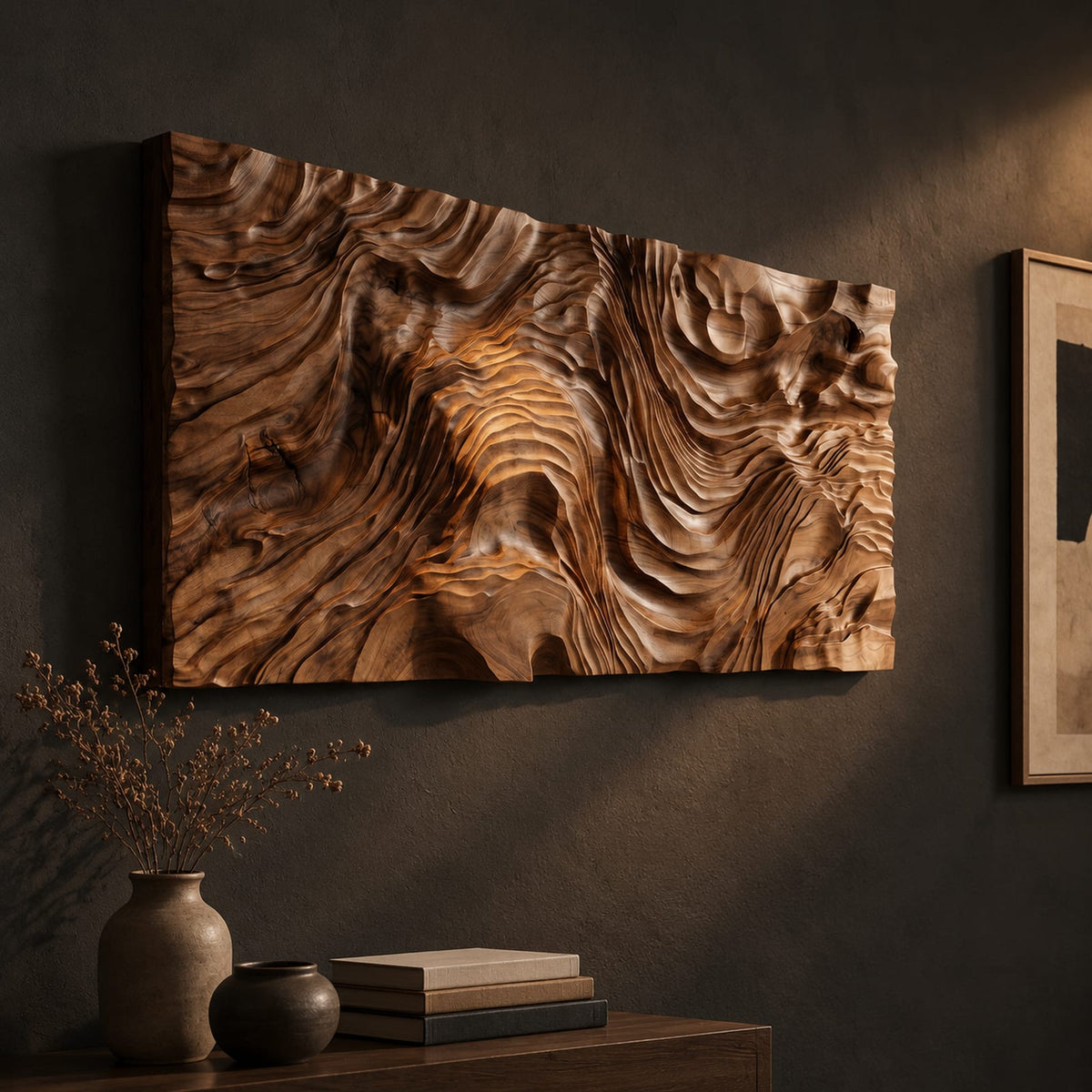 Natural wood grain detail