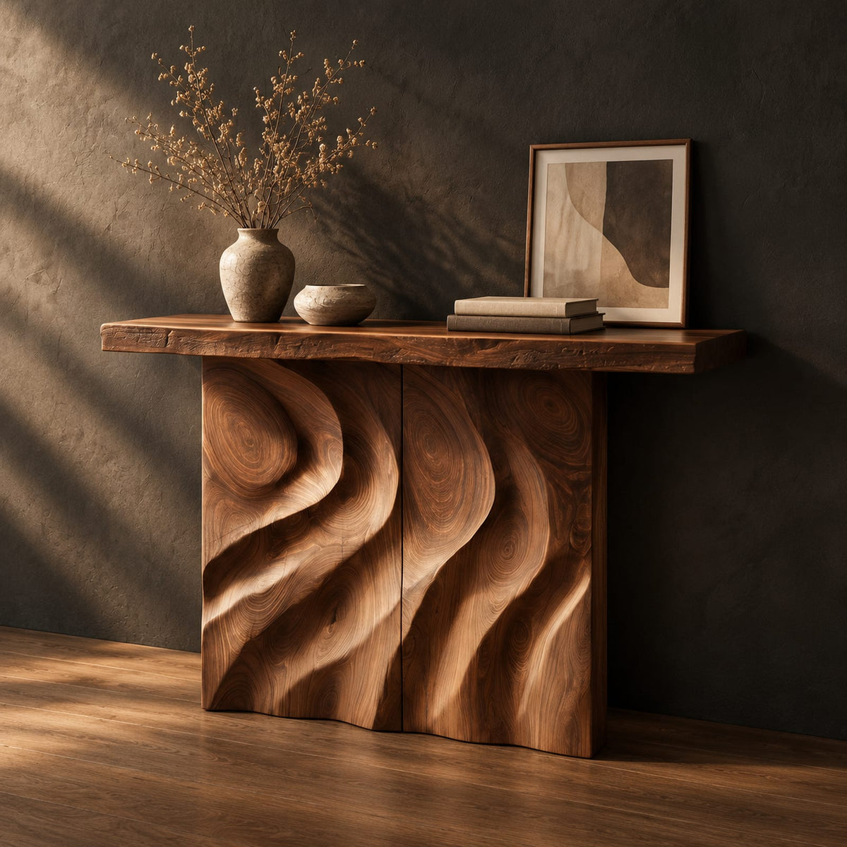 Natural wood grain detail