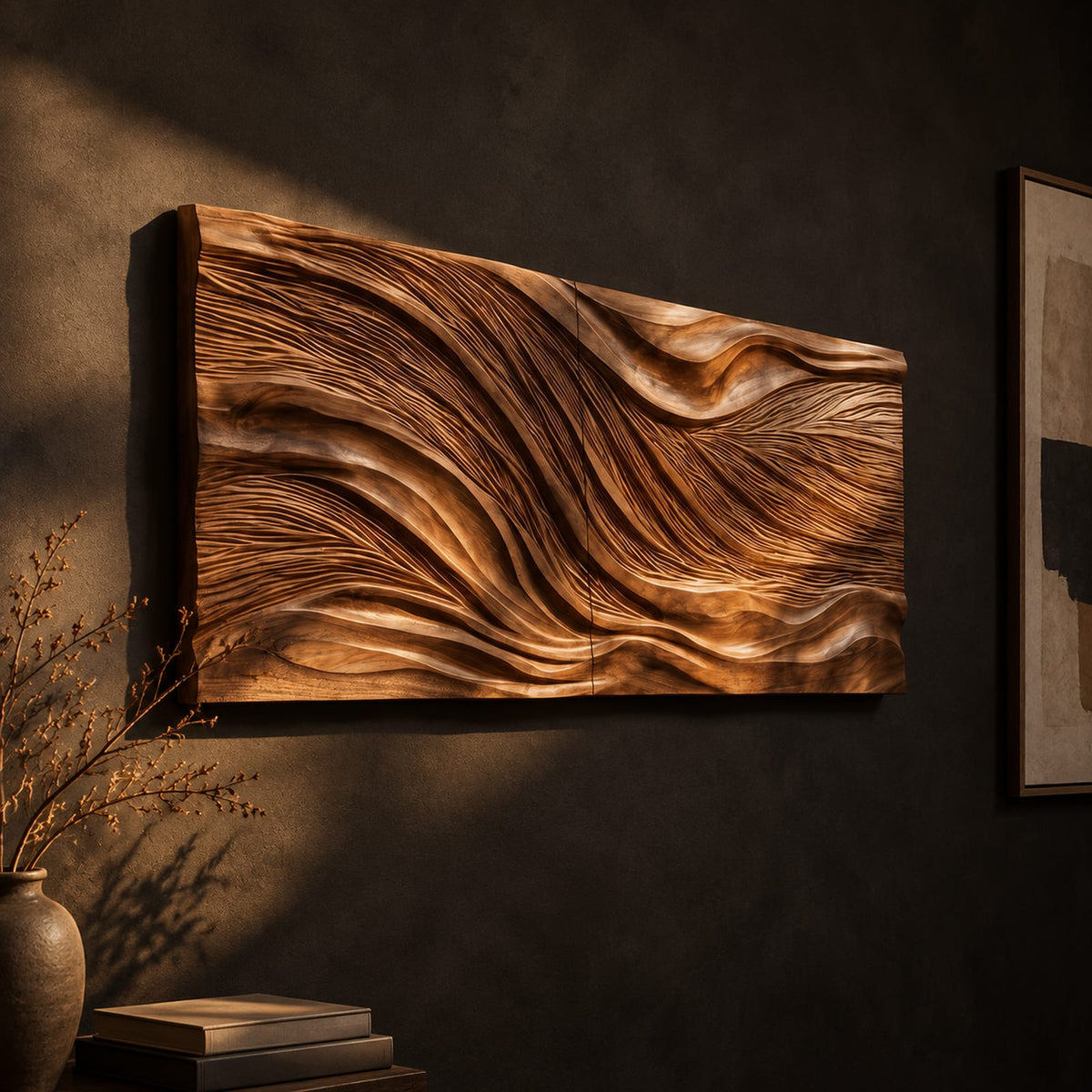 Natural wood grain detail