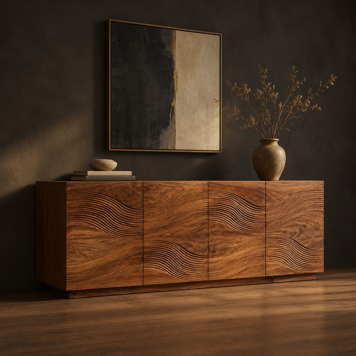 Natural wood grain detail