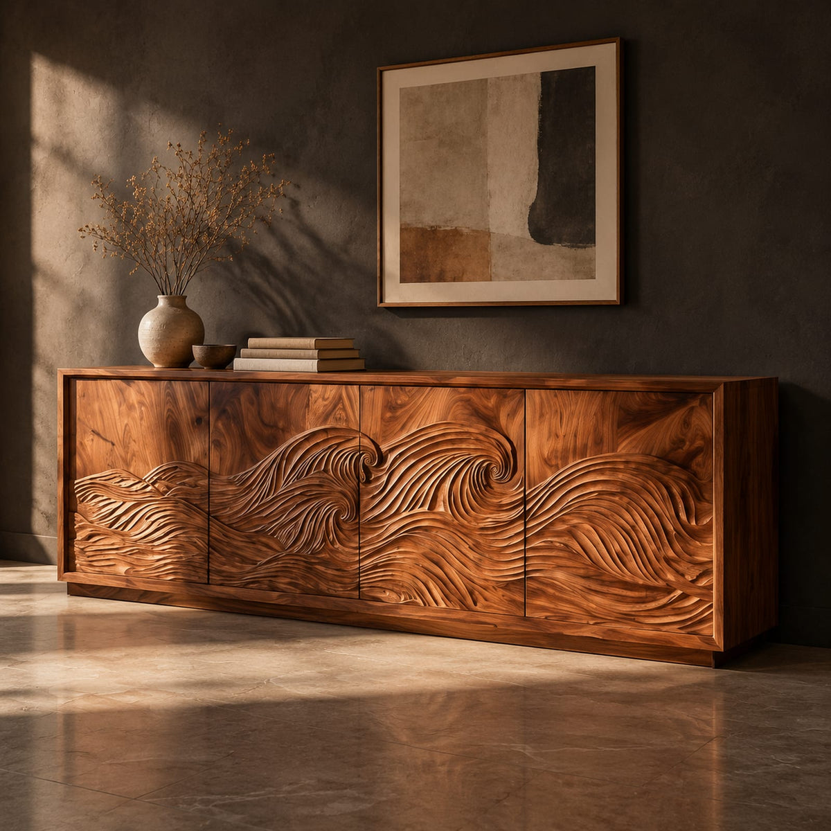 Natural wood grain detail