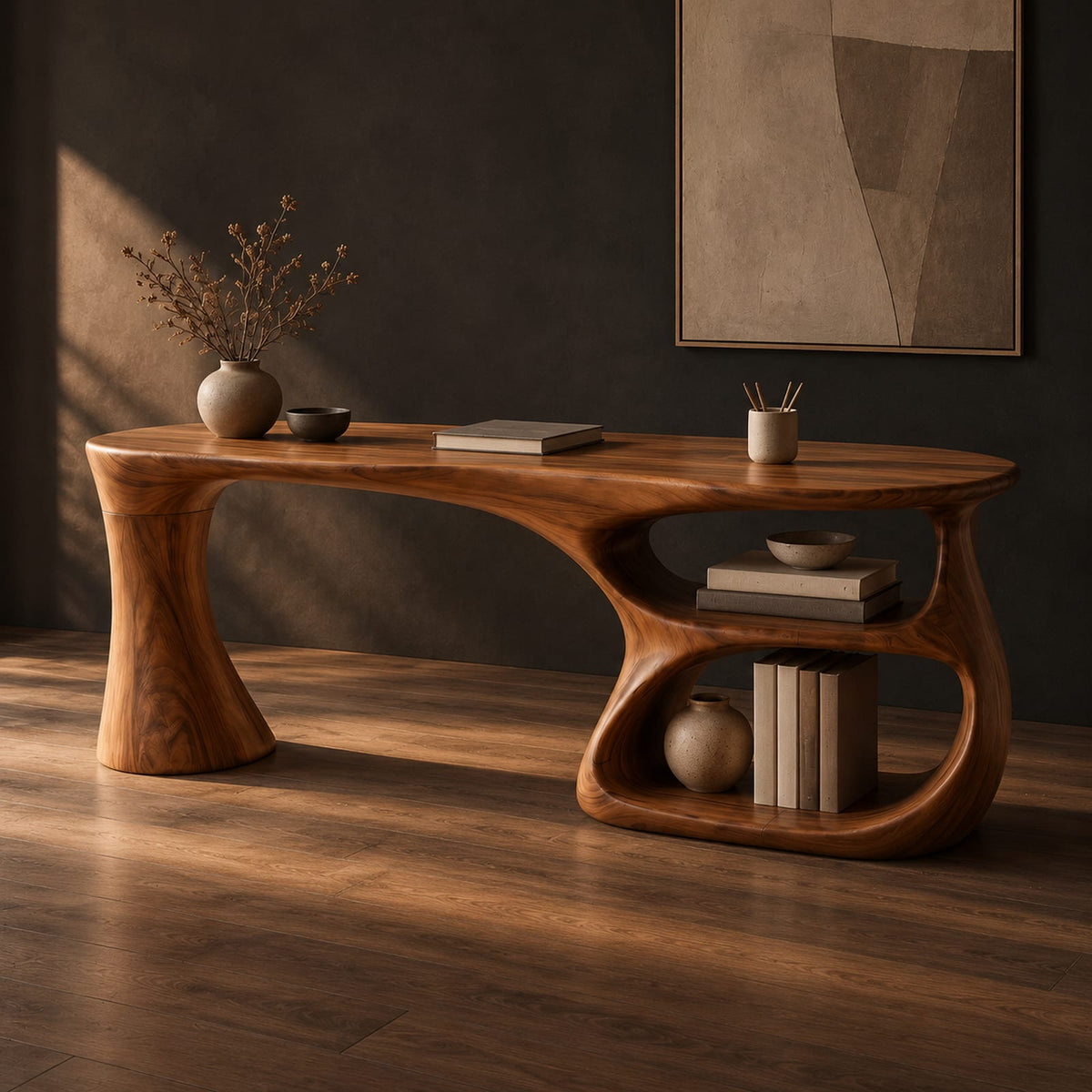 Natural wood grain detail