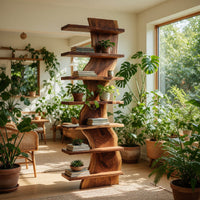 Solid Wood Standing Shelf Living Room, IV, view 10