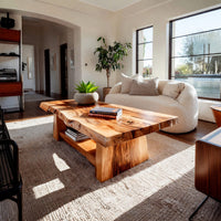 Live Edge Coffee Table for a Quiet Living Room Corner, view 10