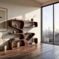 Antler-Branch Bookcase with Open Curved Chambers, view 10